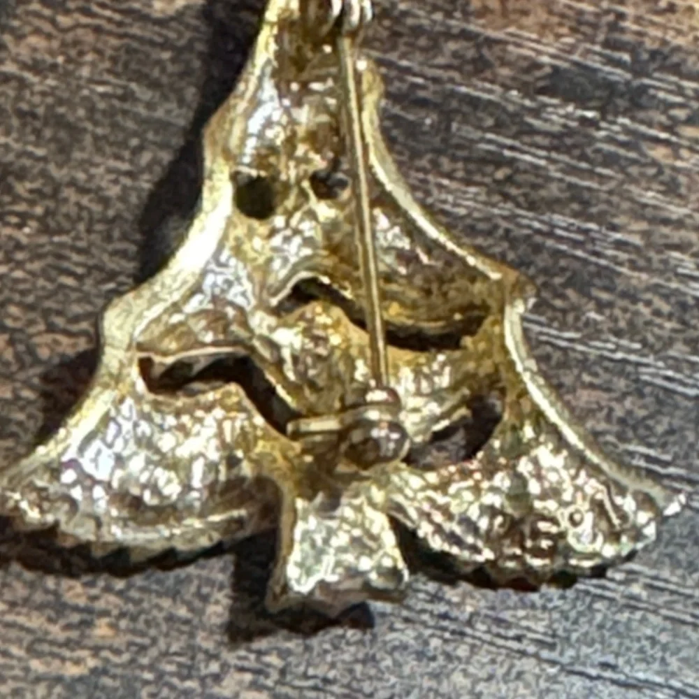 1960s JJ The Jonette Jewelry Company Christmas Tree Brooch